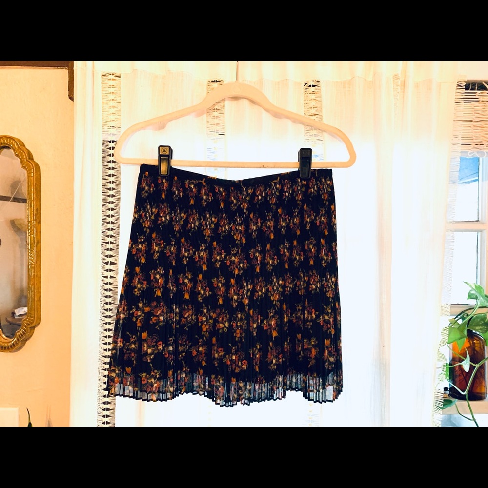 Madewell Mountain Floral Pleated Mini Skirt | size 2